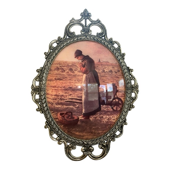 Other - Vintage The Angelus" by Jean-François Millet Gold Framed Art Print